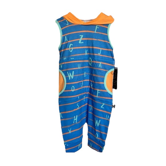 NWT Rags ABC striped romper - Picture 1 of 5